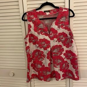 Crosby tropical sleeveless v neck